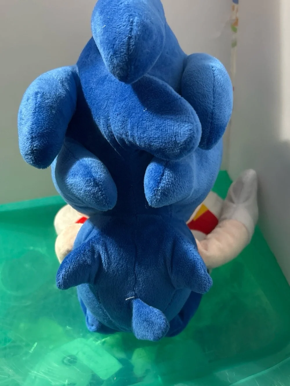Blue Plush Hedgehog Character Toy - Soft Stuffed Plush